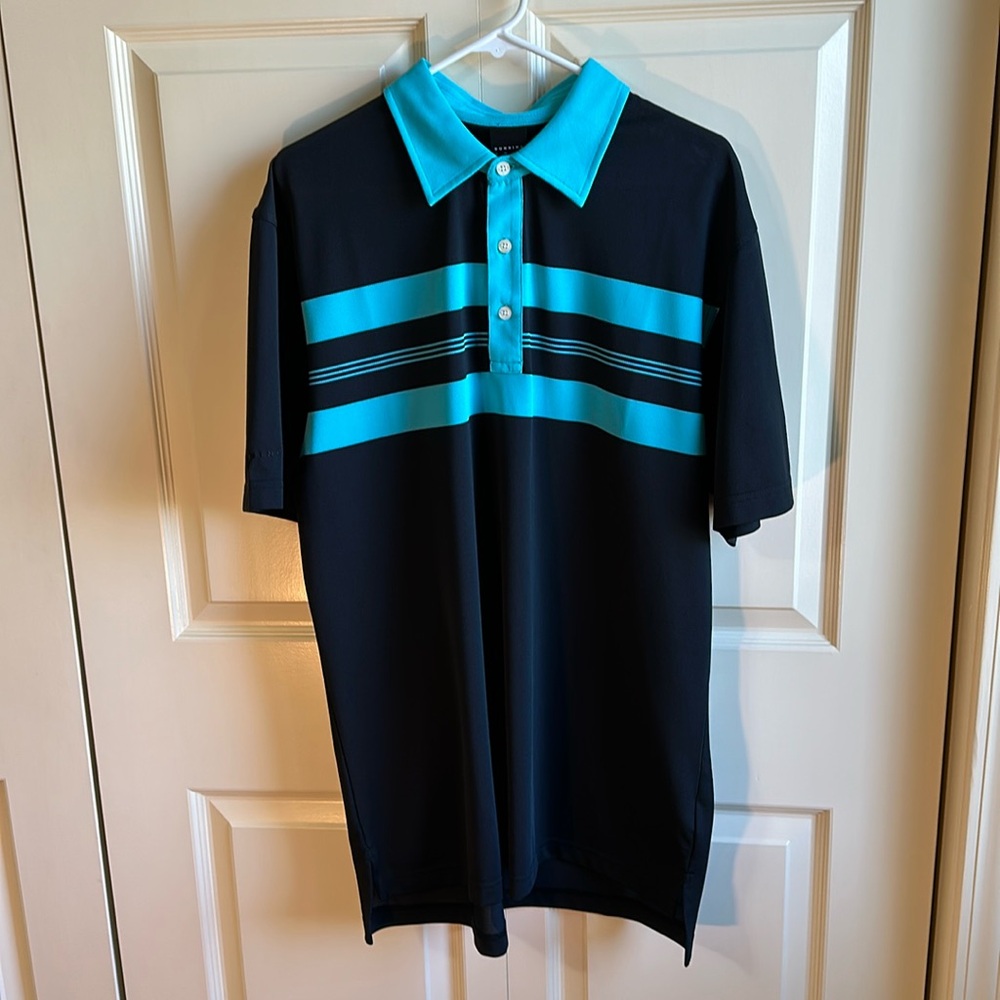 Pebble Beach Dunning Golf Men’s Black Polo Shirt Large